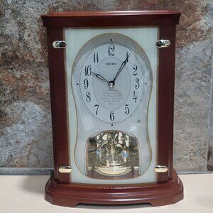 Seiko Melodies in Motion Mantel Clock Musical on the Hour